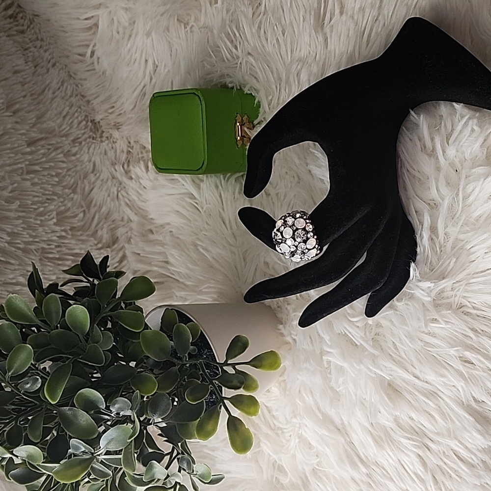 Black Dome Cocktail Ring